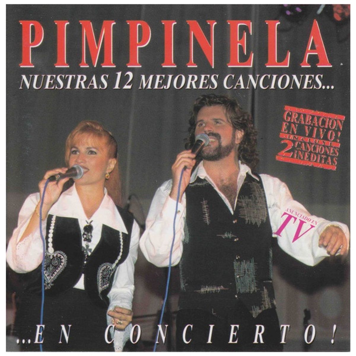 GENERICO - PIMPINELA - NUESTRAS 12 MEJORES CANCIONES...EN CONCIERTO / VINILO