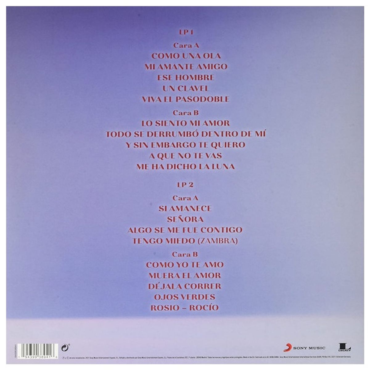 GENERICO - ROCIO JURADO - SUS MEJORES CANCIONES (2LP) / VINILO