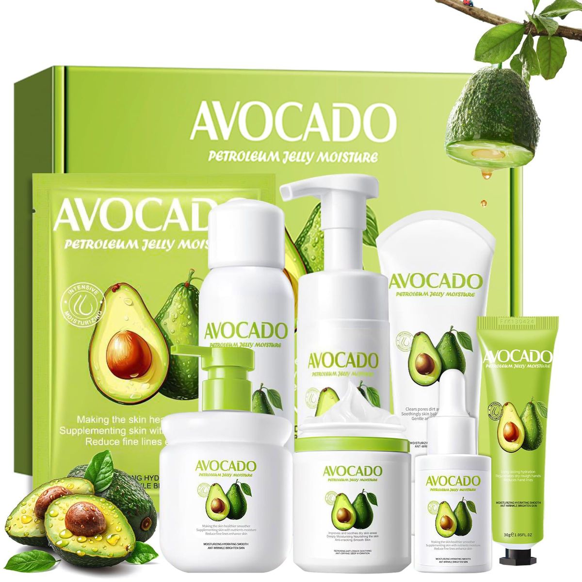 GENERICO - Kit Cuidado Facial y Corporal Avocado