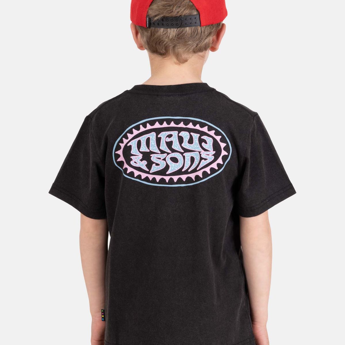 MAUI AND SONS - Polera MC VibeShore Negro Infantil Maui And Sons