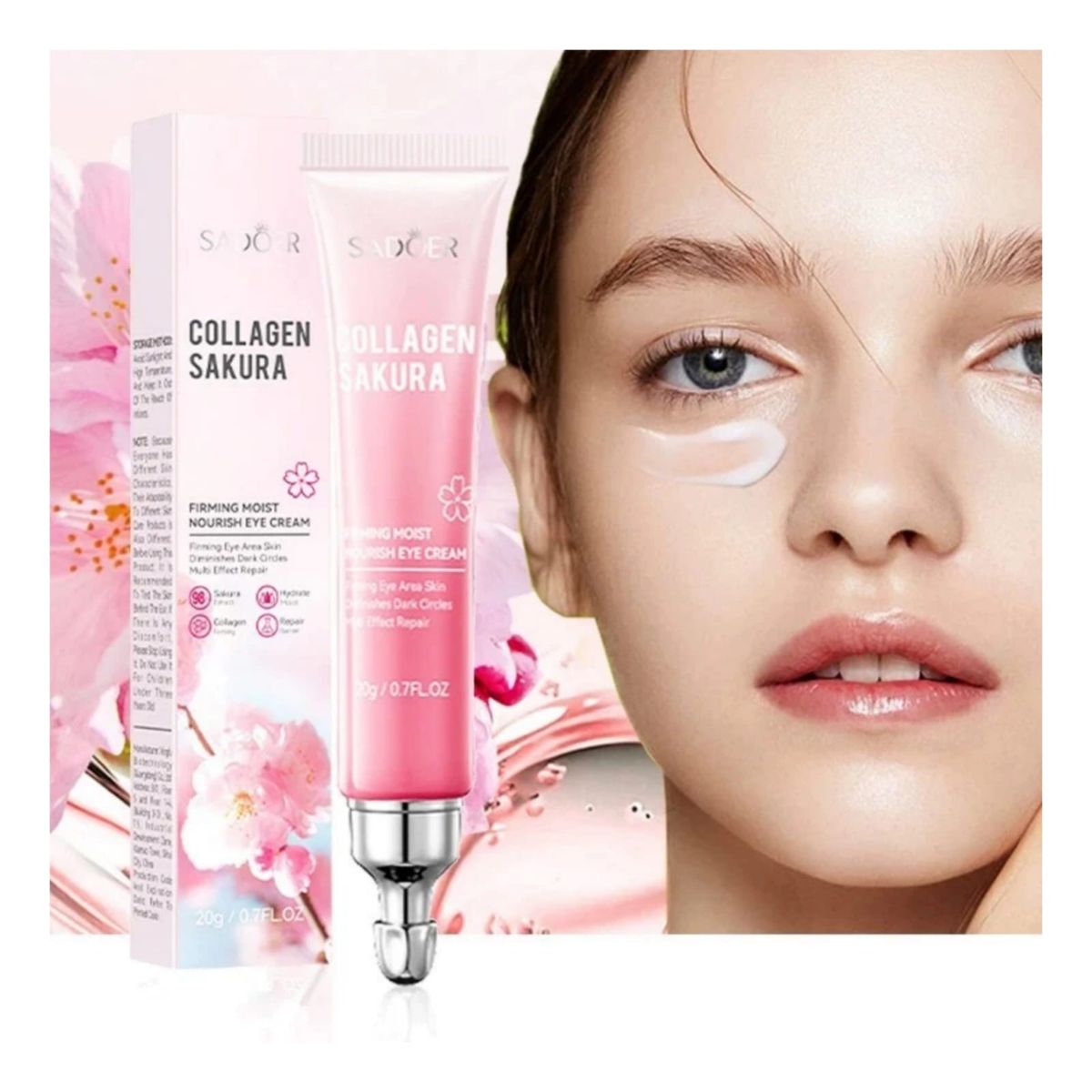 GENERICO - Crema Contorno de Ojos Collagen Sakura Firmeza y Adiós Ojeras