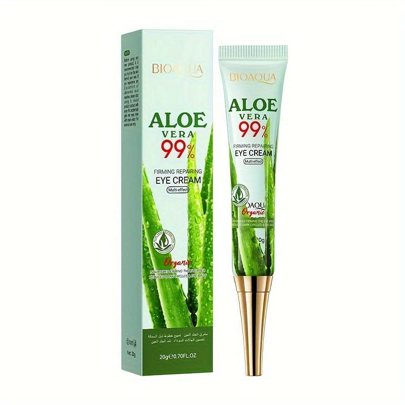 GENERICO - Crema Contorno de Ojos de Aloe Vera 99% Orgánico Firmeza Reparación