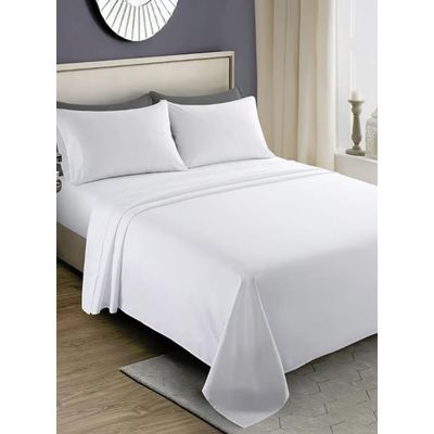 Imagen 2 del producto JUEGO DE SÁBANAS BLANCAS 1 PLAZAS