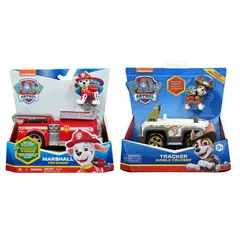 PAW PATROL - Pack Vehículo Básico Marshall + Tracker