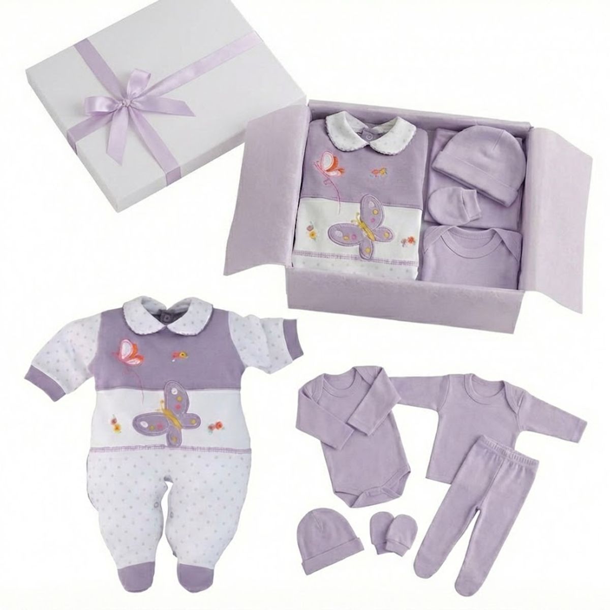 ENCANTO - Ajuar Bebé Completo 100%Algodón 0-3m Chile- Listo para Regalar- Envío Gratis.