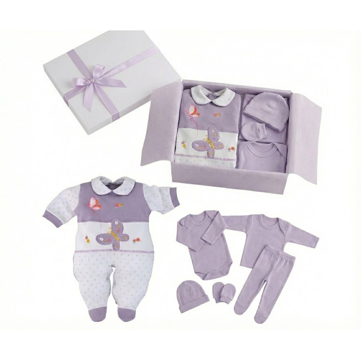 ENCANTO - Ajuar Bebé Completo 100%Algodón 0-3m Chile- Listo para Regalar- Envío Gratis.