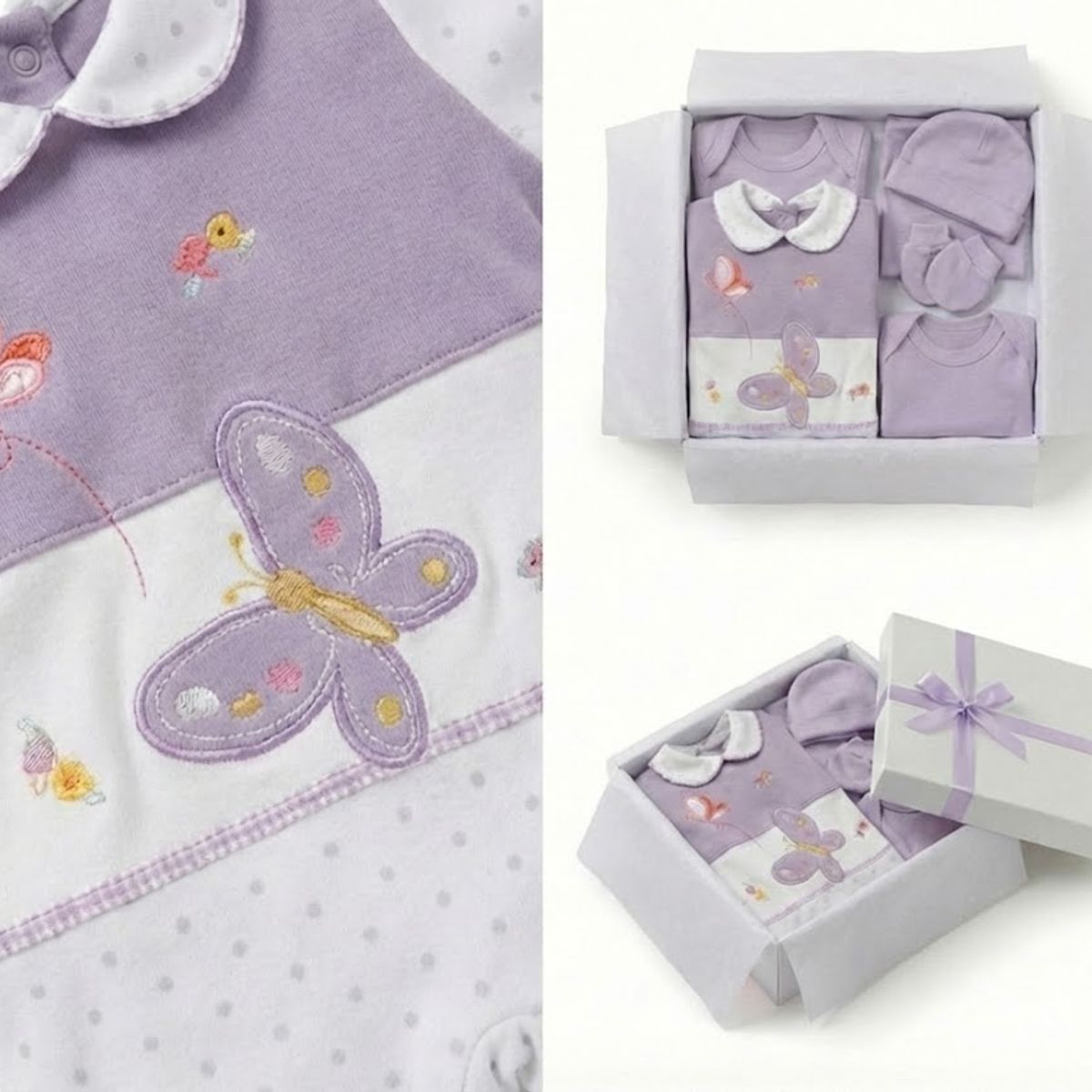 ENCANTO - Ajuar Bebé Completo 100%Algodón 0-3m Chile- Listo para Regalar- Envío Gratis.