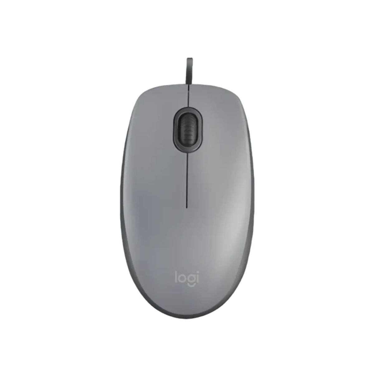 LOGITECH - Logitech M110 SILENT Mouse, Tamaño Normal, Confortable, Wired, Click Silencioso, Color Plata