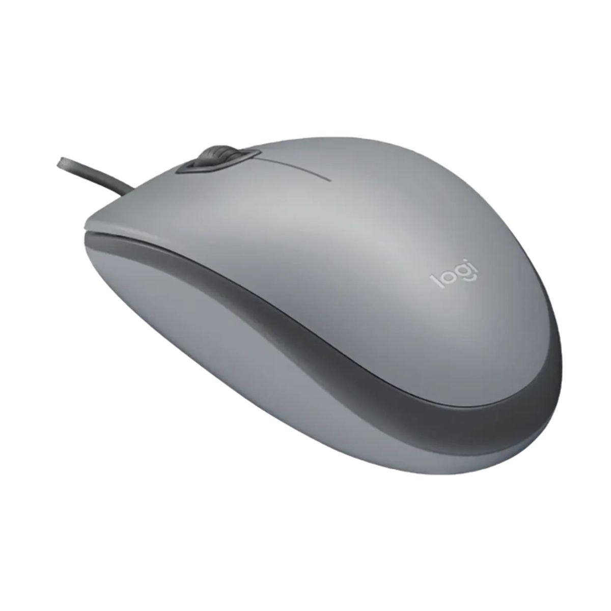 LOGITECH - Logitech M110 SILENT Mouse, Tamaño Normal, Confortable, Wired, Click Silencioso, Color Plata