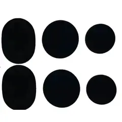 GENERICO - Set 6 Parches Adhesivos Para Reparar Zapatillas Negro
