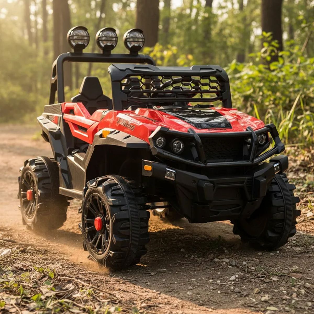 BEBESIT - Auto a Batería Jeep Explorer 4x4 Niños Infantil Rojo