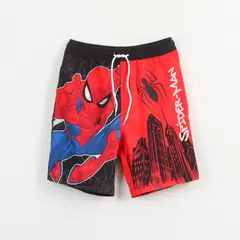 MARVEL - Short Con Bolsa Niño Rojo Personaje Spiderman
