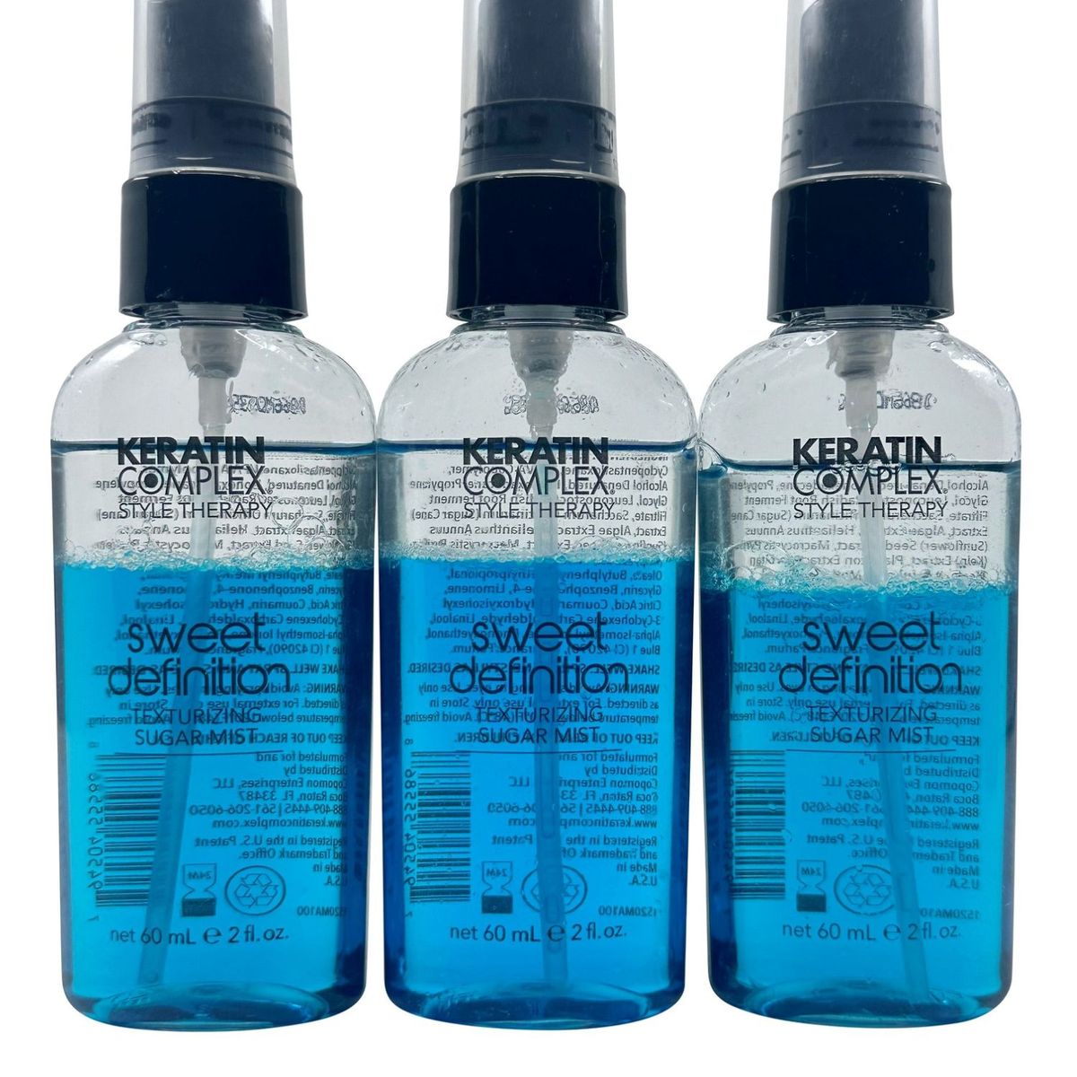 KERATIN COMPLEX - Mascarilla Texturizante de Azúcar Sweet Definition 59 ml - Set de 3