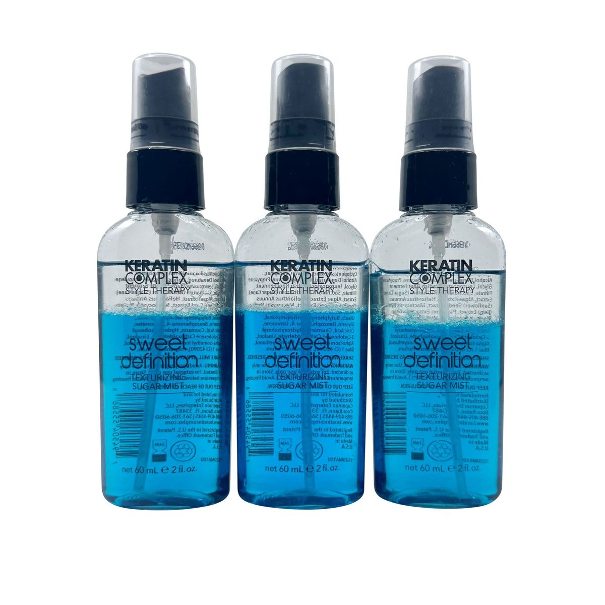 KERATIN COMPLEX - Mascarilla Texturizante de Azúcar Sweet Definition 59 ml - Set de 3