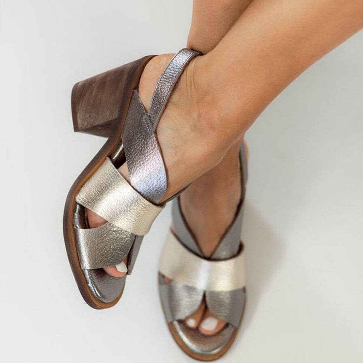 GIANI DAFIRENZE - Sandalia Mujer / Macadamia Metálico