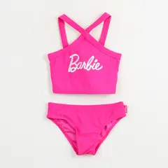 BARBIE - Bikini Niña Rosa Logo