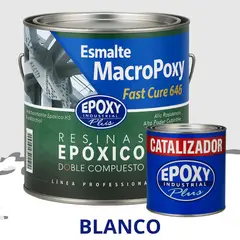 EPOXY - MACROPOXY Pintura epoxica Multisuperficies 2K - KIT GALON BLANCO