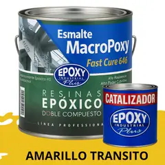EPOXY - MACROPOXY Pintura epoxica Multisuperficies 2K - KIT GALON AMARILLO TRANSITO