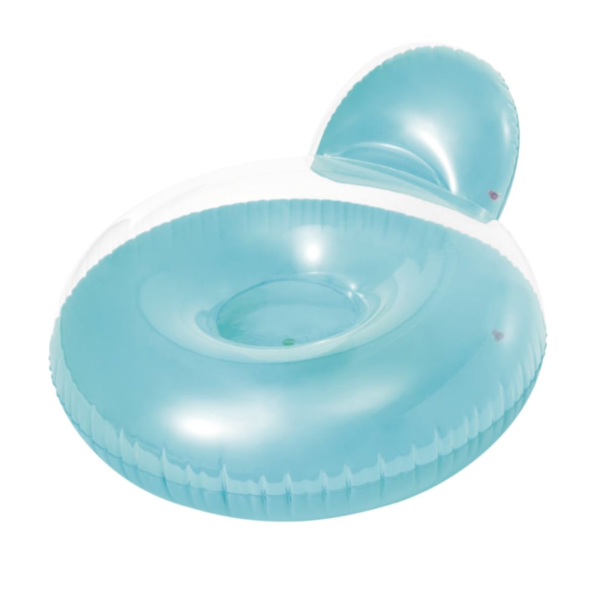 INTEX - Flotador Sillon Inflable SitN Float Transparent 119cm Azul