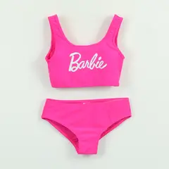 BARBIE - Bikini Niña Rosa 2 piezas