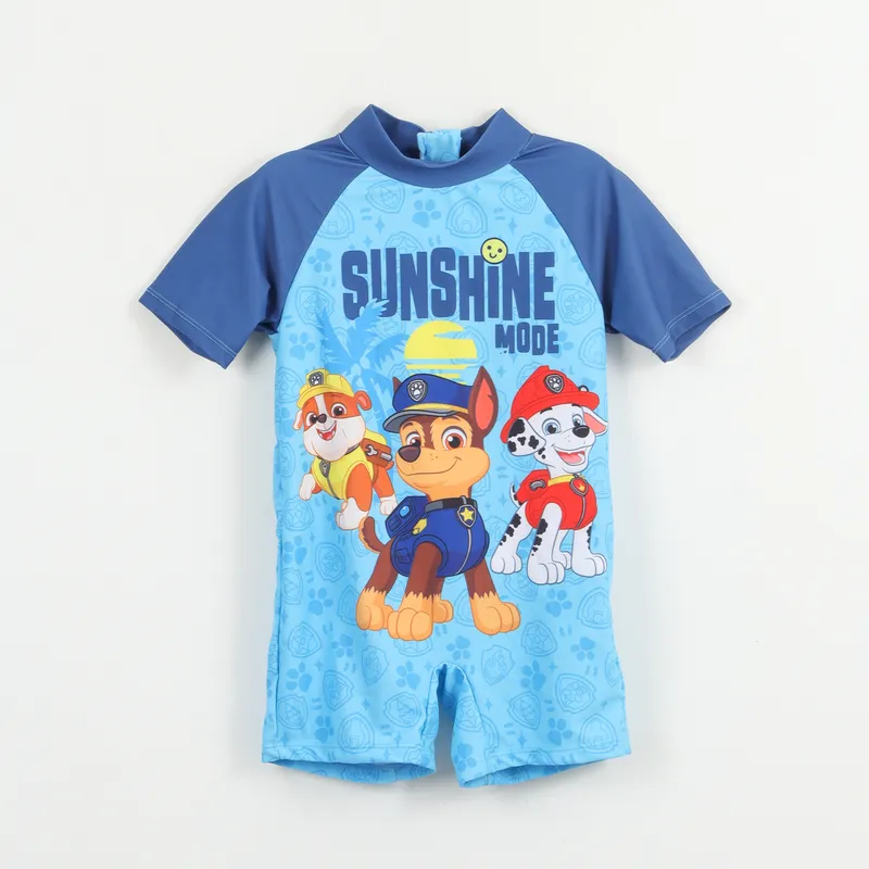 PAW PATROL - Traje de baño Niño Celeste Personajes Paw Patrol