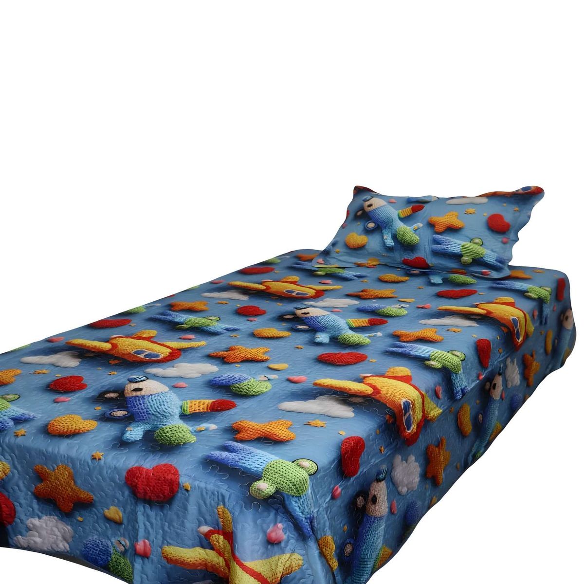 GENERICO - CUBRECAMA DE VERANO 3D PLAZA Y MEDIA 180 X 230 CM V08_.