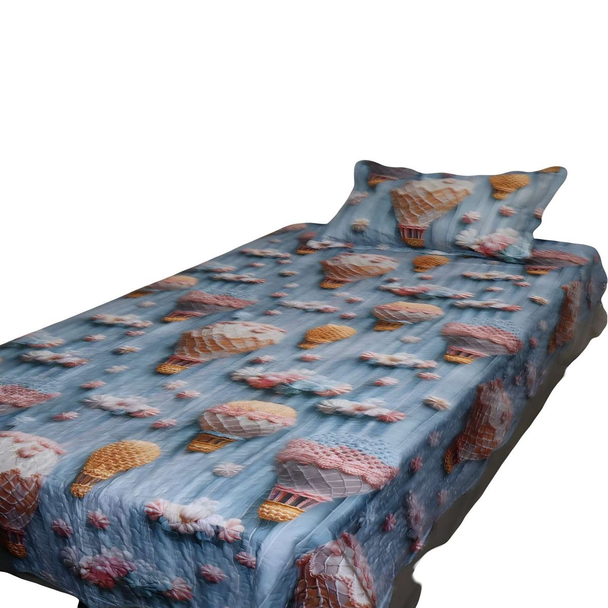 GENERICO - CUBRECAMA DE VERANO 3D PLAZA Y MEDIA V06