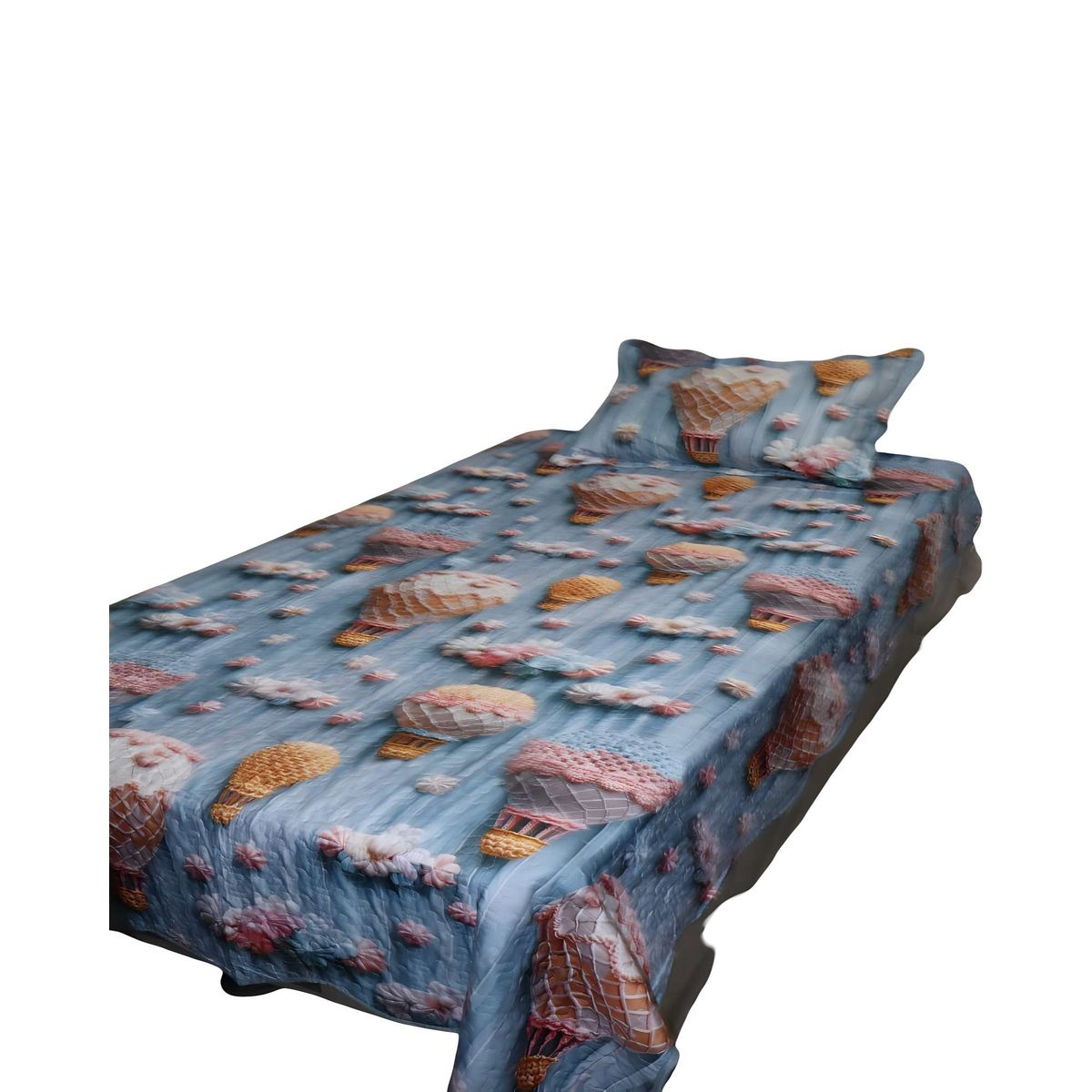 GENERICO - CUBRECAMA DE VERANO 3D PLAZA Y MEDIA V06