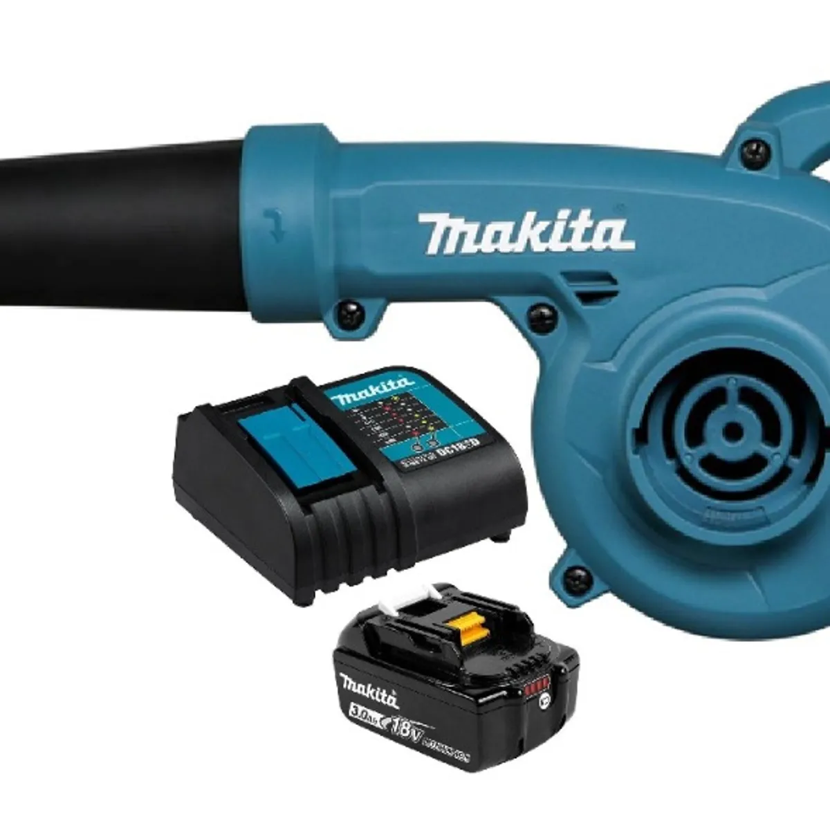 MAKITA - Soplador Aire Hojas Aspirador 18v Inalámbrico Makita DUB185 3 Ah