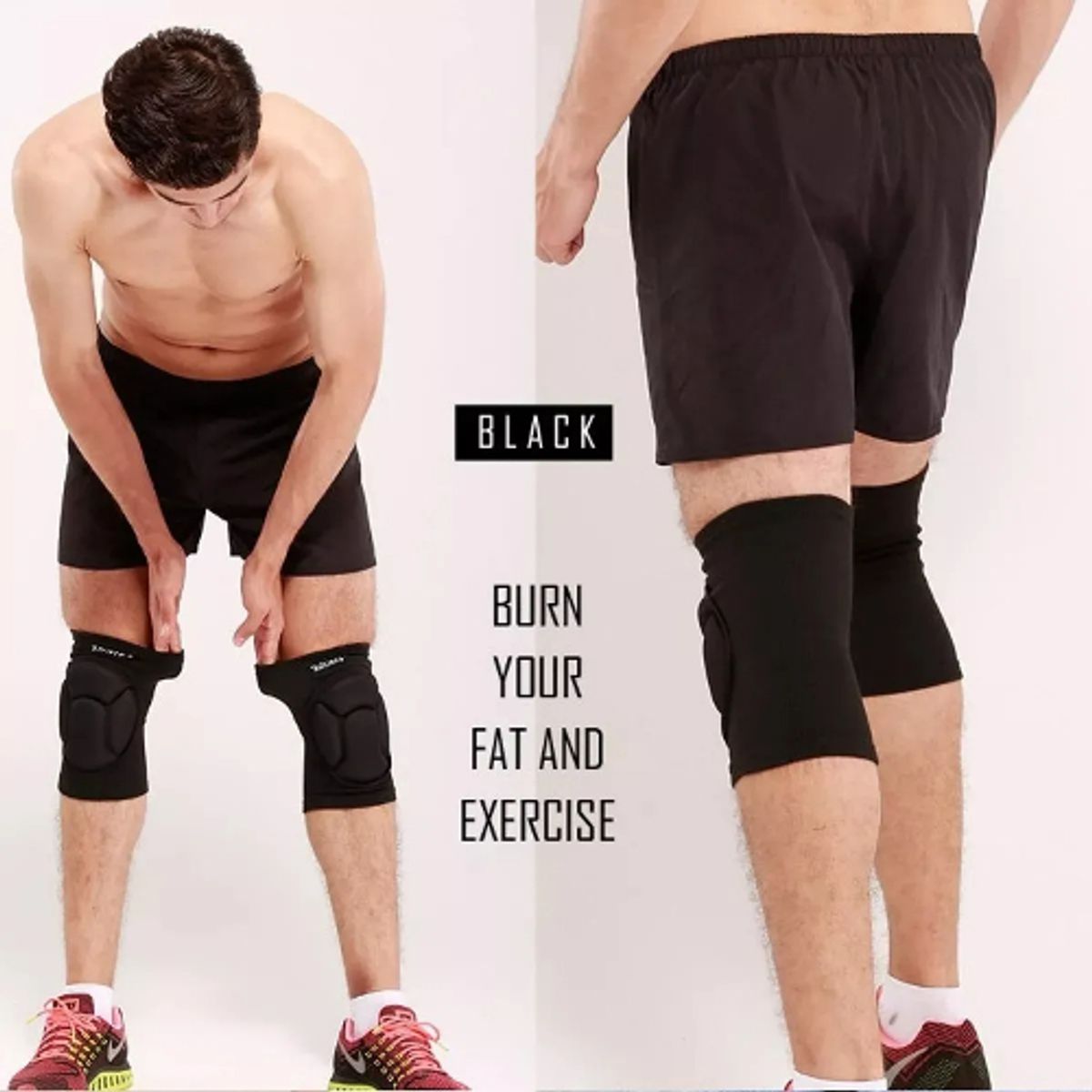 GENERICO - Par Rodilleras Acolchadas Fitness Deportes