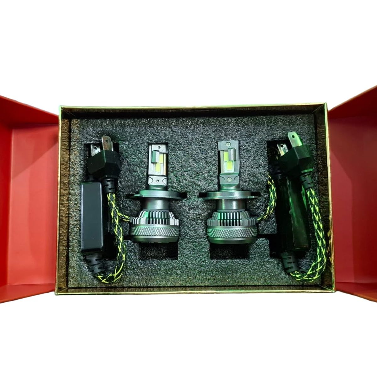 UNIVERSAL - Luces Turbo Led H4 50.000 Lumenes Chip CSP 12/24 V