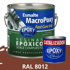 EPOXY - MACROPOXY Pintura epoxica Multisuperficies 2K - KIT GALON RAL 8012