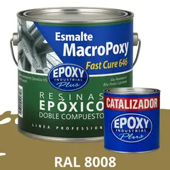 EPOXY - MACROPOXY Pintura epoxica Multisuperficies 2K - KIT GALON RAL 8008