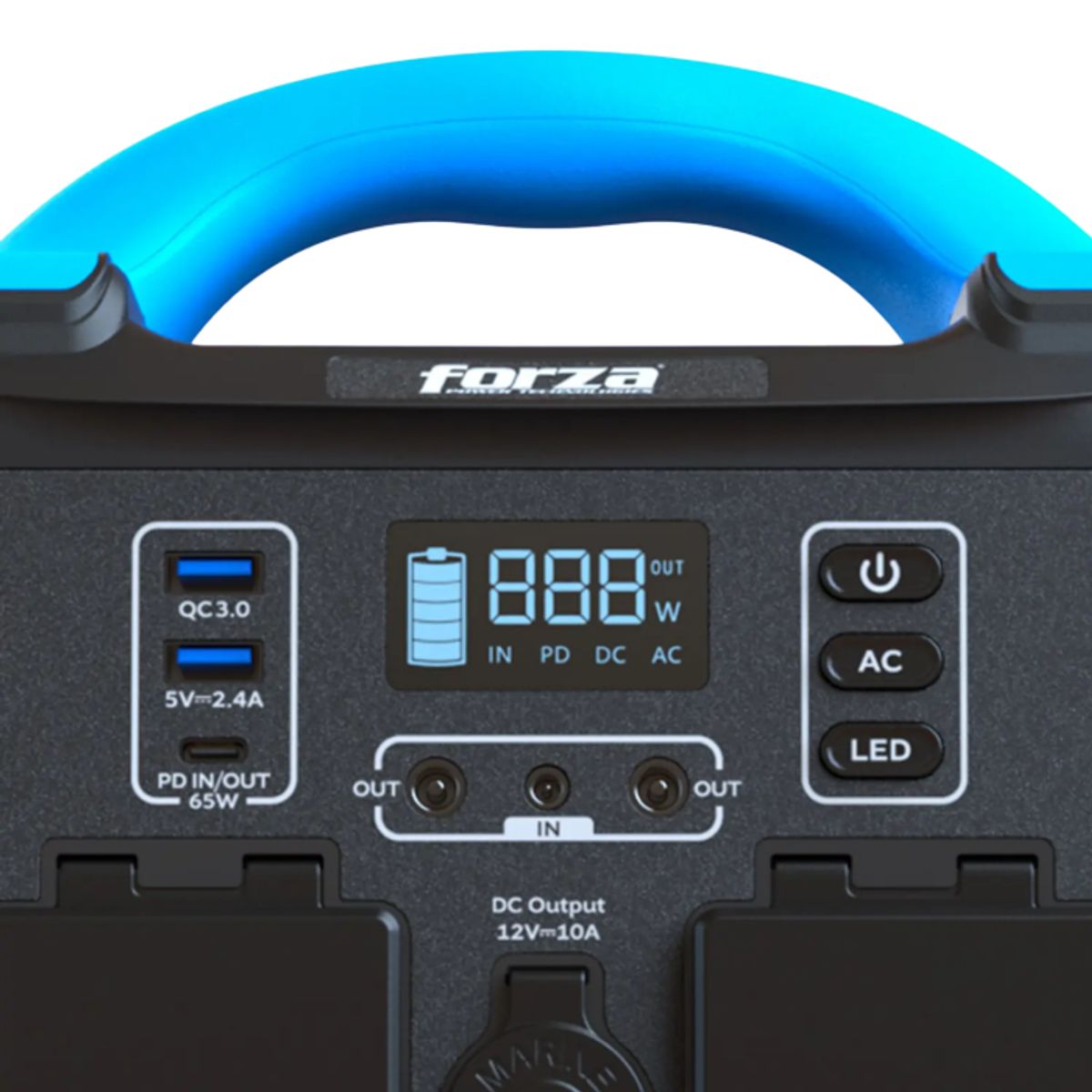 FORZA - Forza Titan FPP-T302 Generador LMFPE 300W, 8 Puertos, AC 220V, Portátil