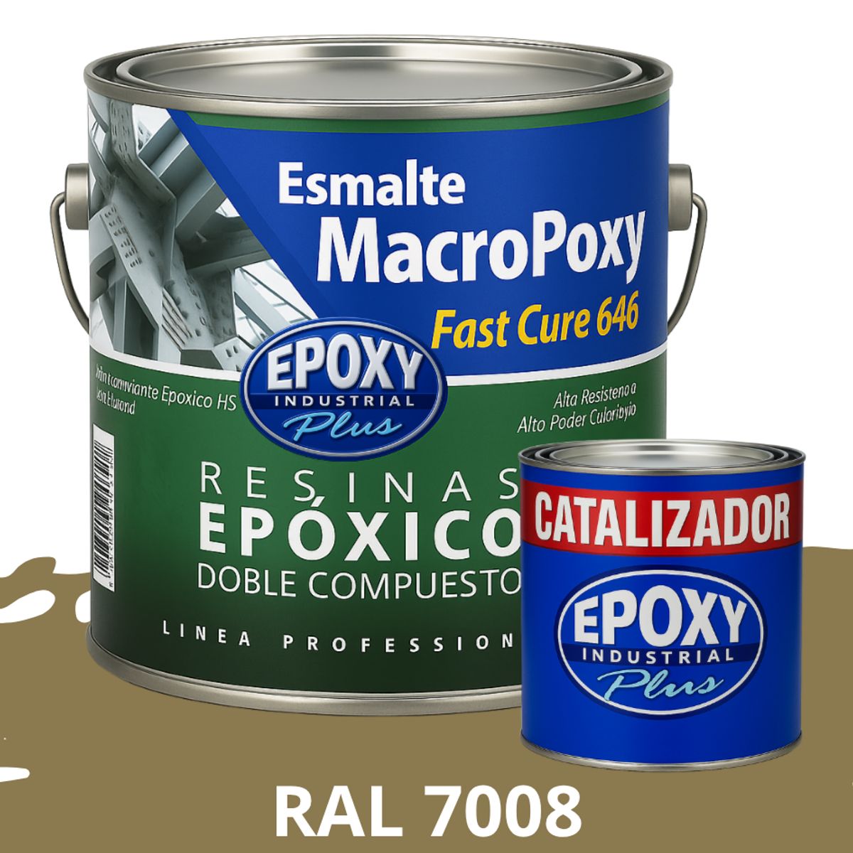 EPOXY - MACROPOXY  Pintura epoxica Multisuperficies 2K - KIT GALON RAL 7008