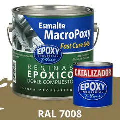 EPOXY - MACROPOXY Pintura epoxica Multisuperficies 2K - KIT GALON RAL 7008