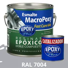 EPOXY - MACROPOXY Pintura epoxica Multisuperficies 2K - KIT GALON RAL 7004