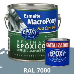 EPOXY - MACROPOXY Pintura epoxica Multisuperficies 2K - KIT GALON RAL 7000
