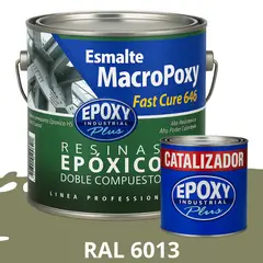 EPOXY - MACROPOXY Pintura epoxica Multisuperficies 2K - KIT GALON RAL 6013
