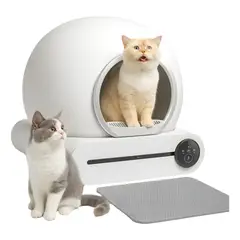 GENERICO - Arenero Robot Automático Para Gatos 2.0 Wifi Color Blanco