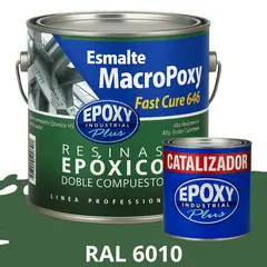 EPOXY - MACROPOXY Pintura epoxica Multisuperficies 2K - KIT GALON RAL 6010