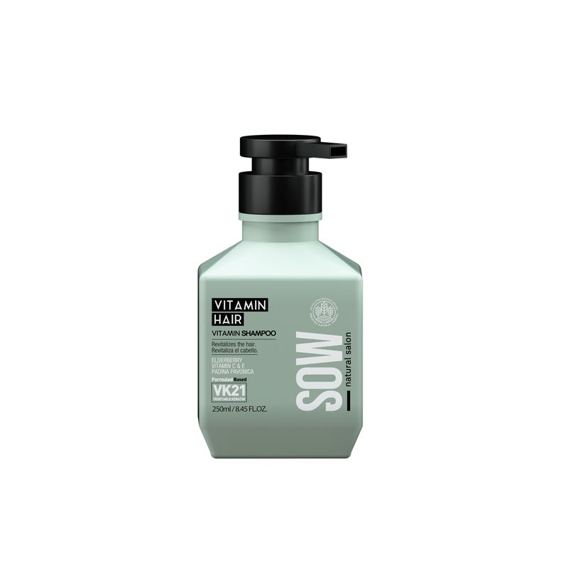WELLA - Shampoo Vitamin Hair Cabello Seco Y Dañado 250 Ml Sow