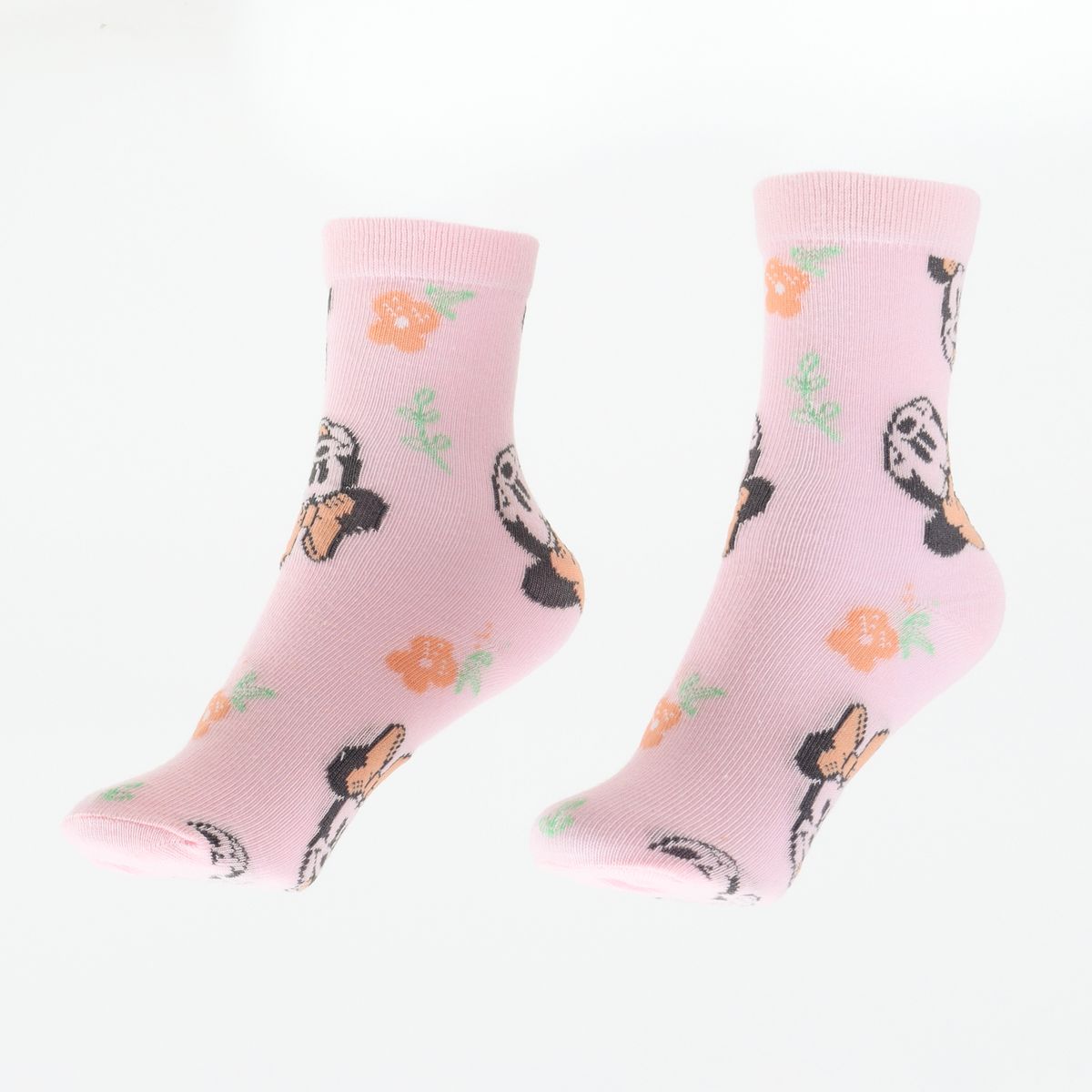 DISNEY - Tripack Calcetines Niña Rosado Flores Minnie Disney