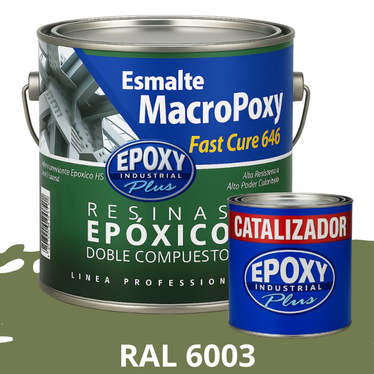 EPOXY - MACROPOXY  Pintura epoxica Multisuperficies 2K - KIT GALON RAL 6003