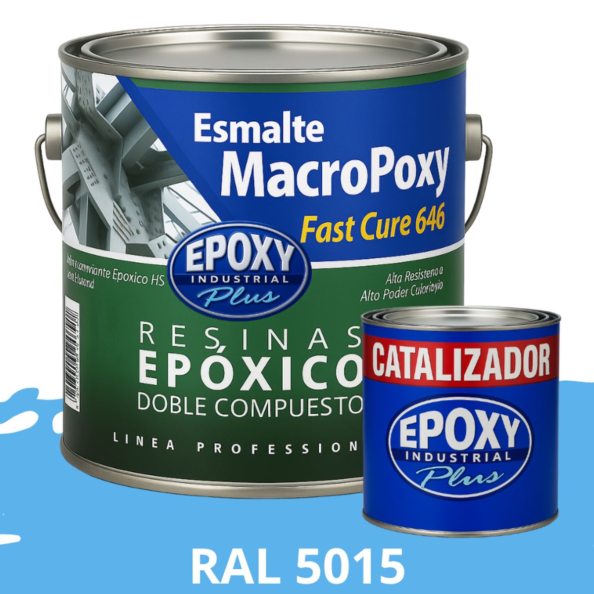 EPOXY - MACROPOXY  Pintura epoxica Multisuperficies 2K - KIT GALON RAL 5015