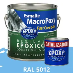 EPOXY - MACROPOXY Pintura epoxica Multisuperficies 2K - KIT GALON RAL 5012