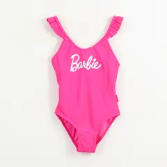 BARBIE - Traje de baño entero Niña Rosa Logo