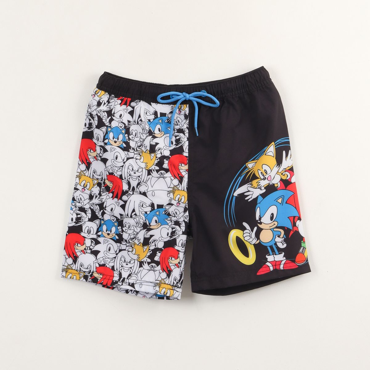 SONIC - Traje de baño Niño Negro Personajes Sonic