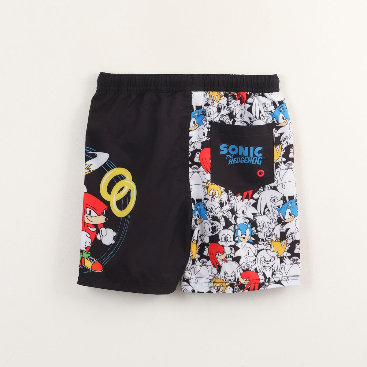 SONIC - Traje de baño Niño Negro Personajes Sonic