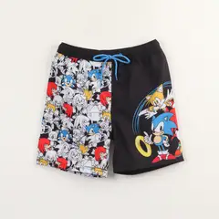SONIC - Short Con Bolsa Niño Negro Personajes